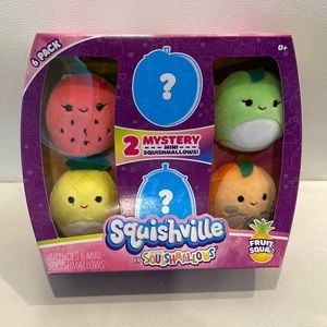 🆕 Squishmallows Squishville Fruit Squad 6 pack